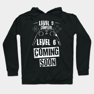 Level 5 Complete, white theme Hoodie